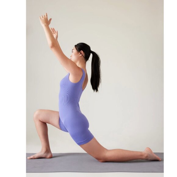 NEW! Athleta | Aurora Bodysuit Shortie In Dark Adonis Blue - Picture 4 of 11